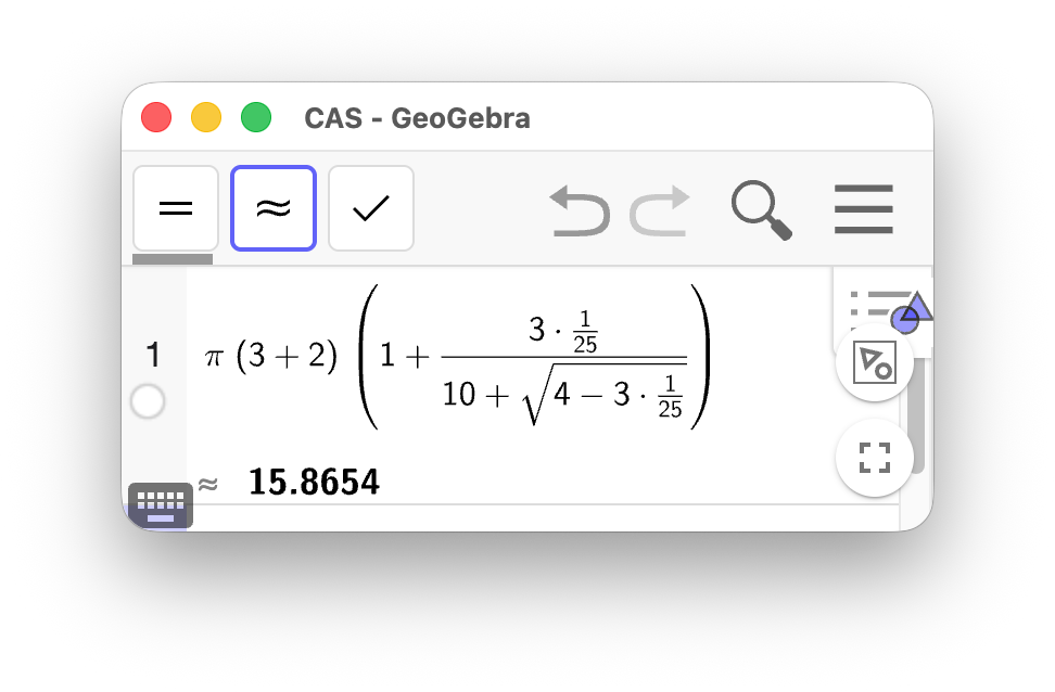 Beregning av omkrets med Ramanujans formel