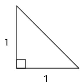 Rettvinklet likebeint trekant